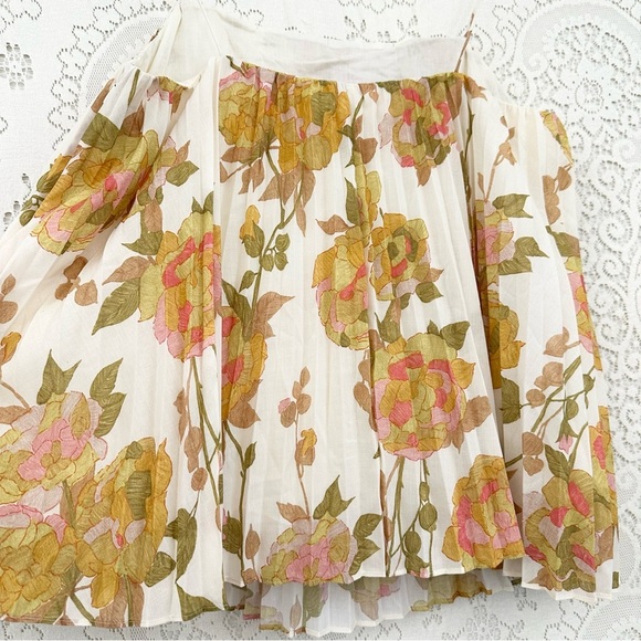 Rebecca Taylor Wild Peony Pleated Tank - Picture 13 of 16